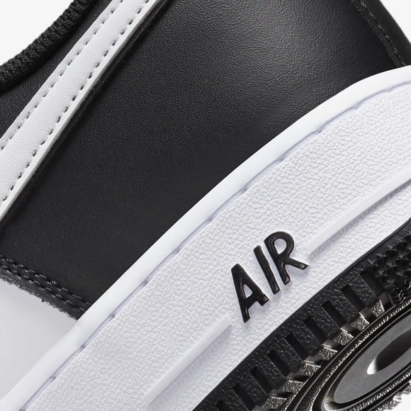 PANDA NIKE AIR FORCE 1 '07 LOW DOUBLE TONE WHITE SWOOSH PANDA - Picture 9 of 10